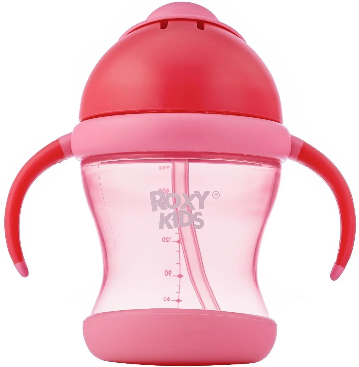 image for Поильник-непроливайка с трубочкой Roxy Kids Pink, 200 мл foto