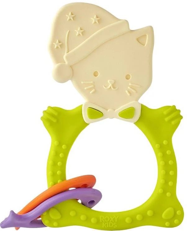 Прорезыватель Roxy Kids Green Meow foto