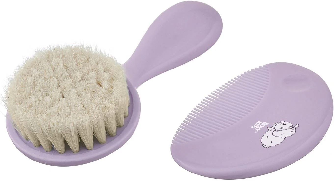 image for Щётка и гребешок с мягкой овечьей шерстью Roxy Kids Lavender foto