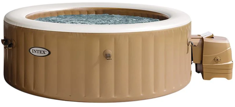 image for Jacuzzi SPA gonflabil Intex Sahara Tan Round Bubble Massage, 196х71 cm, 795 l, 4 persoane foto