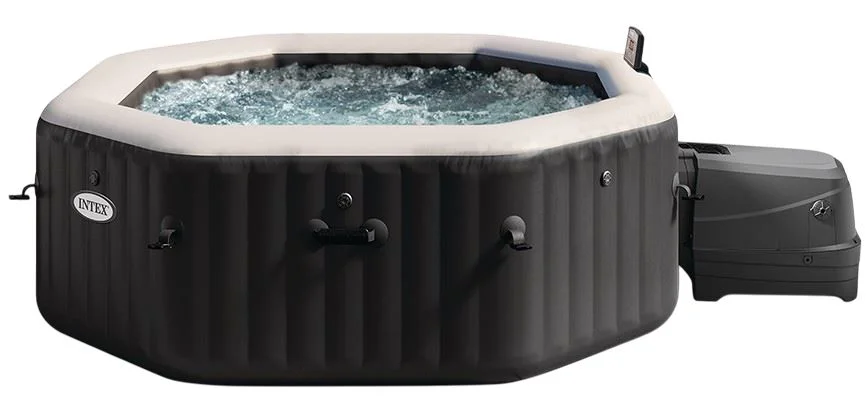 Jacuzzi SPA gonflabil Intex Jet&Bubble Deluxe, 201x71 cm, 795 l, 4 persoane foto