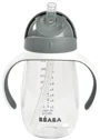 Cana cu pai din tritan Beaba Mineral Grey, 300 ml foto