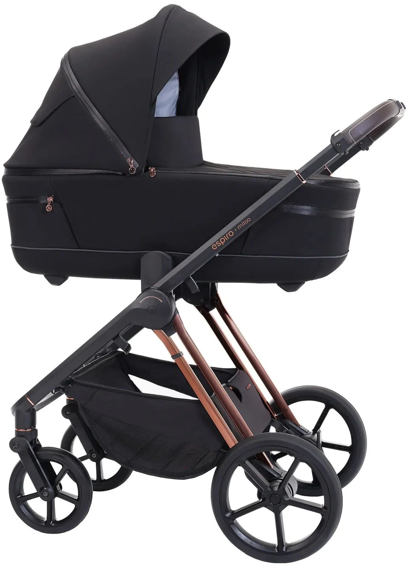 image for Коляска 2 в 1 Espiro Miloo Diamond Black foto