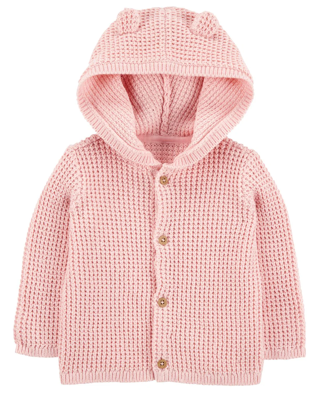 image for Carter's Cardigan cu nasturi si gluga Solid Pink foto