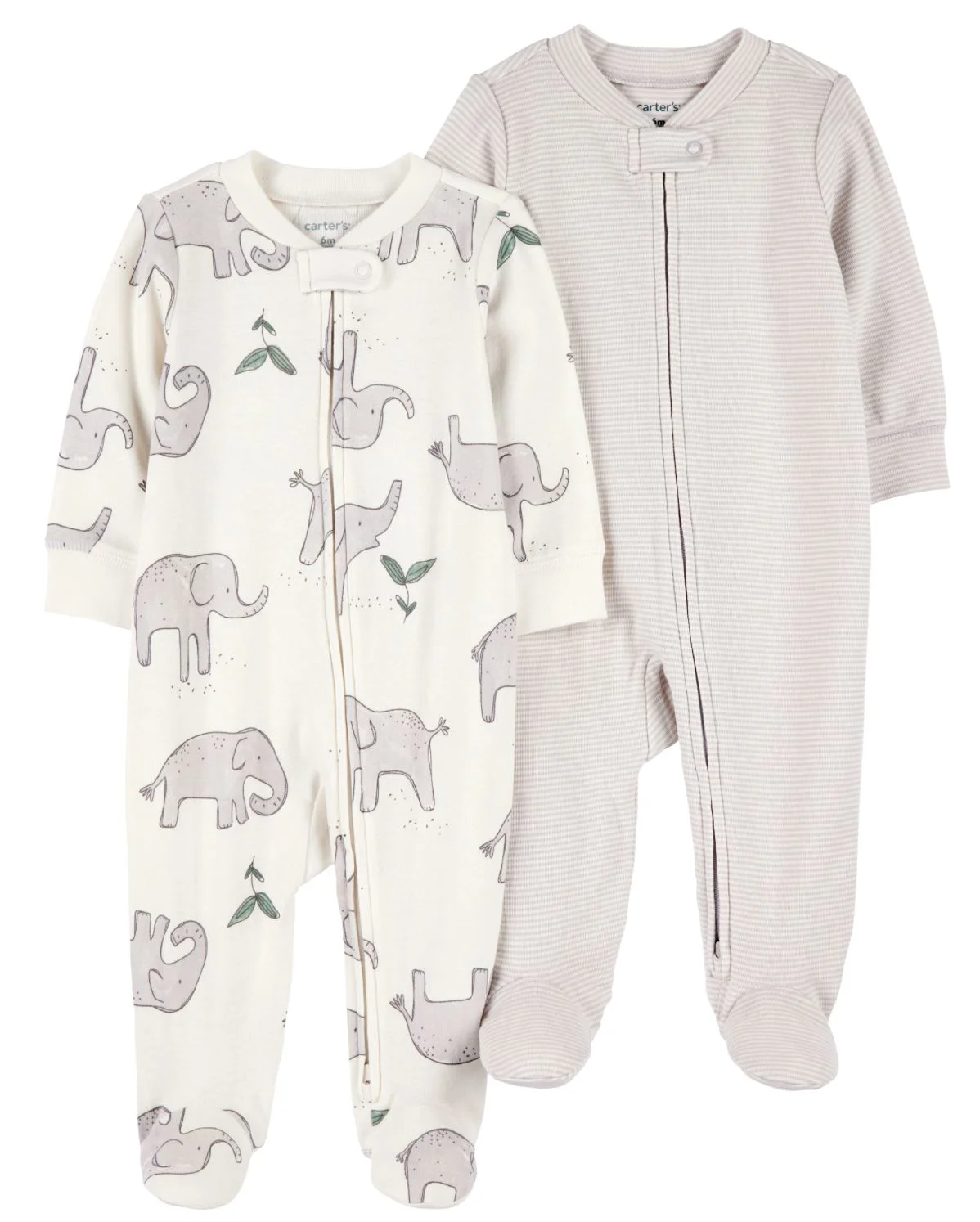 Carter's Set 2 pijamale Elephant Stripe foto