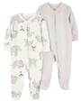 Carter's Set 2 pijamale Elephant Stripe foto