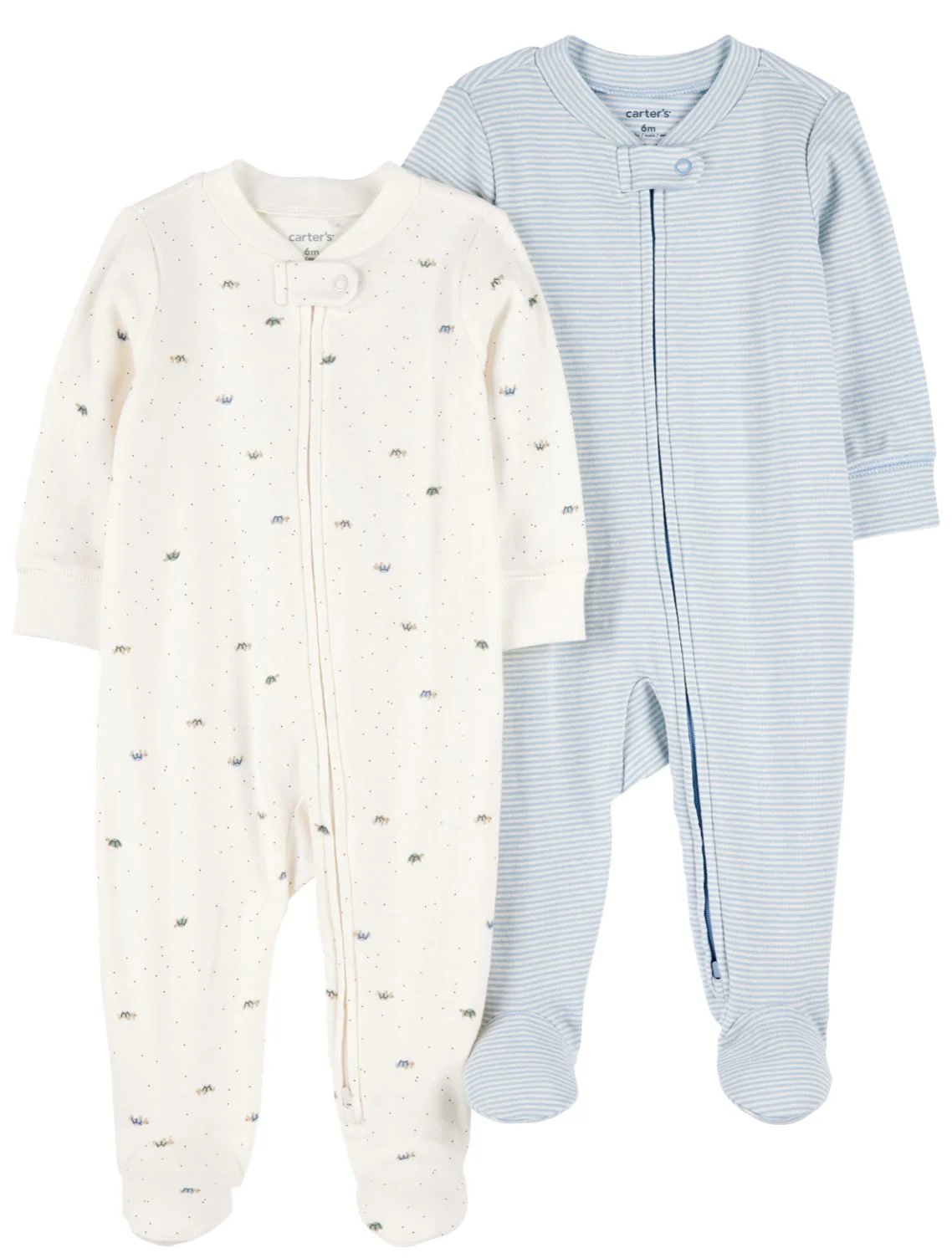 Carter's Set 2 piese Pijamale Mini Turtle Stripe Print foto