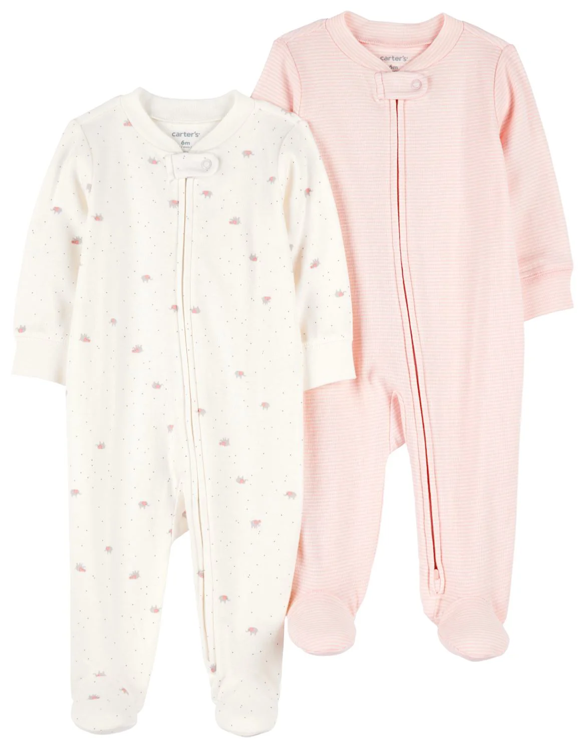 Carter's Set 2 piese Pijamale Mini Elephant Stripe foto