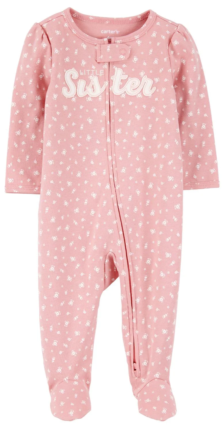 Carter's Pijama Pink Lil Sis Art foto