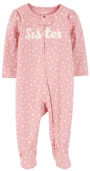 Carter's Pijama Pink Lil Sis Art foto