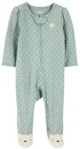 Carter's Pijama Green Dot Foot Art foto