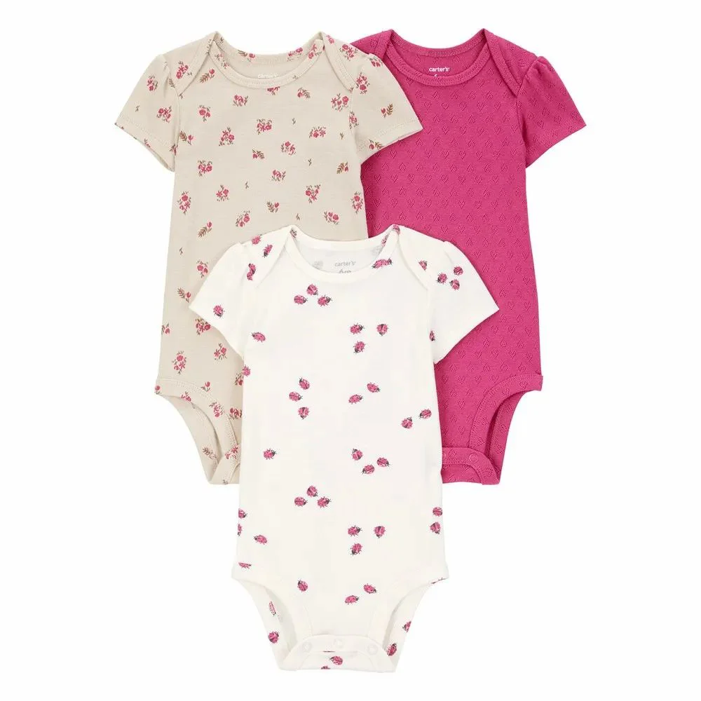 image for Carter's Set 3 piese body Pink Ladybug Heart foto