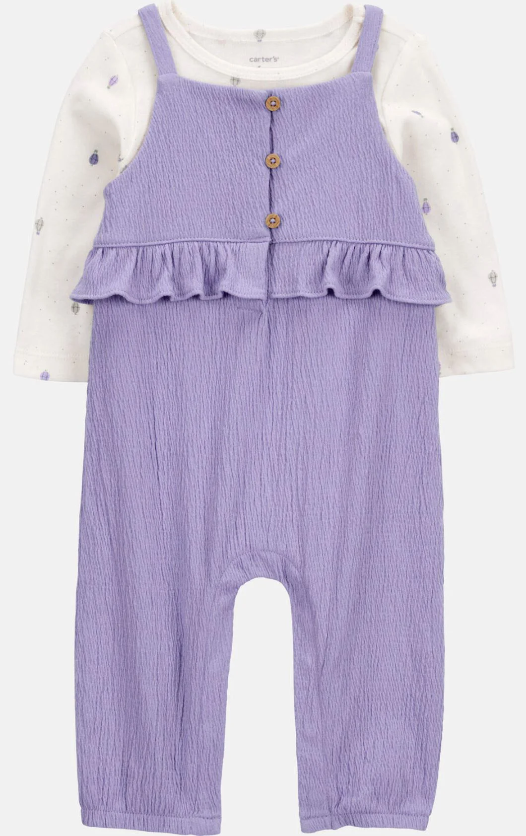 Carter's Set 2 piese Bluzita si salopeta Solid Purple foto