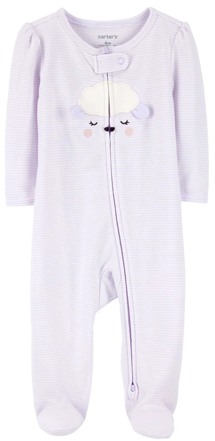 image for Carter's Пижама Purple Lamb Stripe foto