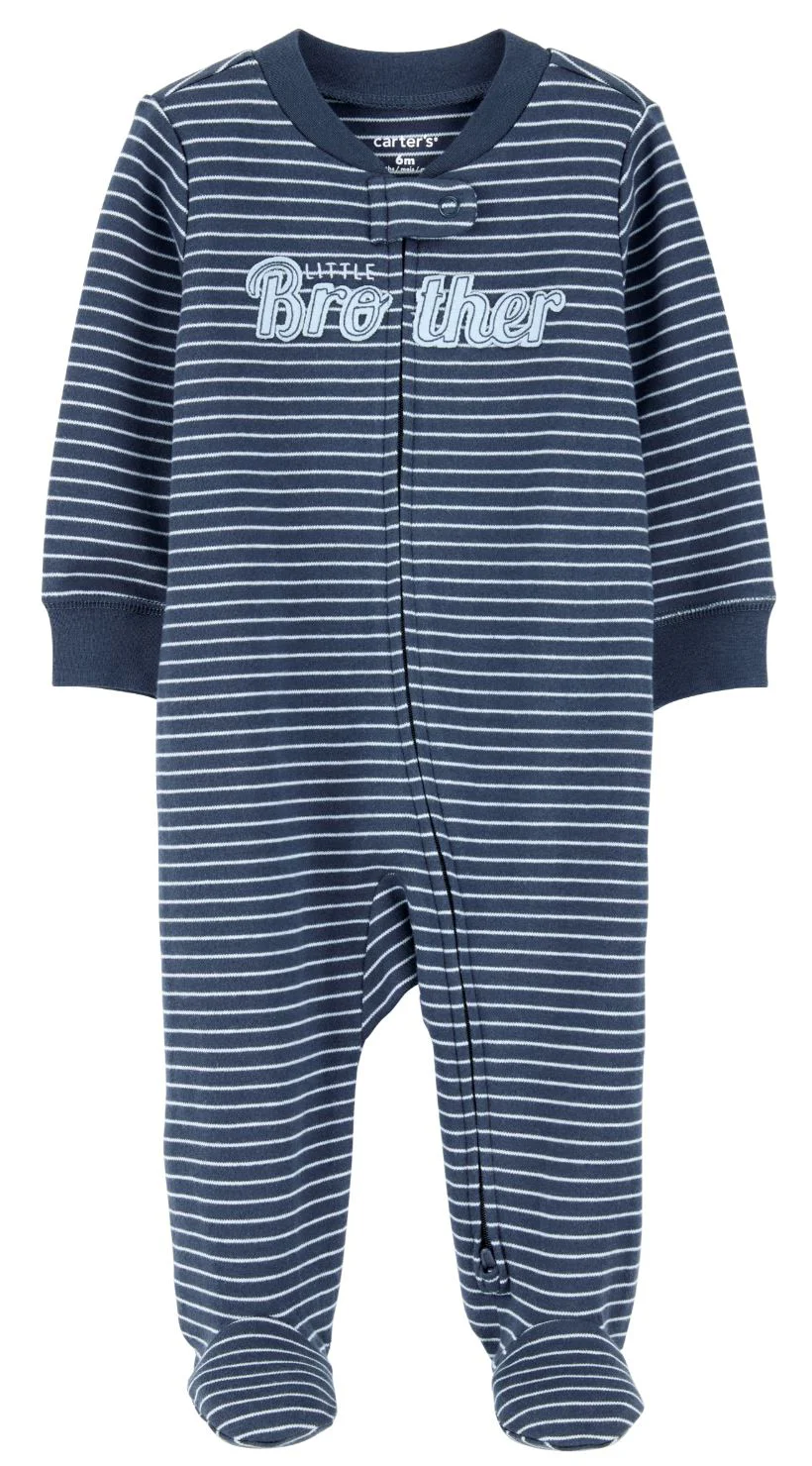 Carter's Pijama Blue Stripe Lil Bro Art foto