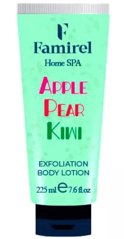 Отшелушивающий лосьон для тела Famirel Apple & Pear & Kiwi, 225 мл foto