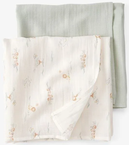 image for Carter's Набор из 2 одеяльцев Lion Green Swaddle foto