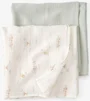 Carter's Set 2 paturele din muselina Lion Green Swaddle foto