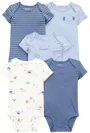 Carter's Set 5 piese body Blue Stripe Print foto