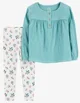 Carter's Комплект 2 в 1 Teal - кофта и штаны