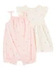 Carter's Комплект 2 в 1 Pink Rainbow Платье и комбинезон