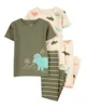 Carter's Set 2 pijamale Green-Brown Dino