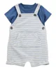 Carter's Set 2 piese Tricou si salopeta Blue-White Stripe foto
