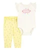 Carter's Set 2 piese Little Sis - Pantaloni si body