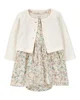 Carter's Элегантный комплект 2 в 1 Multi Floral - платье и кардиган