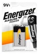 Щелочная батарейка Energizer Alkaline Power 6LR61, 9 В foto