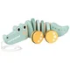Jucarie de tras din lemn Premaman Crocodil Multicolor