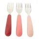 Set furculite din inox Premaman Yummix Roz, 3 buc.
