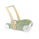 Premergator din lemn 2 in 1 Viga Toys si carucior pentru papusi, Verde