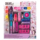 Set de machiaj pentru fetite Create It Neon si sclipici