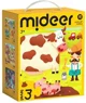 Puzzle 3 in 1 Mideer Scene din viata animalelor, nivelul 3 foto