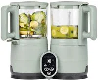 Robot multifunctional 4 in 1 Babymoov Nutribaby Glass Celadon Green foto