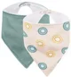 Set bandane bavetica Petite&Mars Luke Beige Kiwis/Misty Green, 2 buc. foto