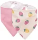 Set bandane bavetica Petite&Mars Luke Beige Strawberries/Dusty Rose, 2 buc. foto