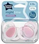 Suzete ortodontice din silicon Tommee Tippee Roz (6-18 luni), 2 buc. foto