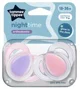 Suzete ortodontice din silicon Tommee Tippee Night Time Roz (18-36 luni), 2 buc. foto