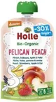 Piure Holle Pelican Peach din piersici, capsuna, mere si ovaz (6+ luni), 100 g foto