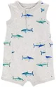 Carter's Salopeta de vara Ivory Gray Blue Fish foto