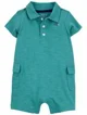 Carter's Salopeta de vara Solid Turquoise Polo foto
