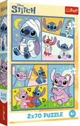 Puzzle Trefl There's no boredom with Stitch, 2x70 el. foto