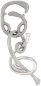 Puzzle IQ Eureka Mini Huzzle Enigma silver foto