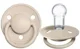 Suzeta rotunda BIBS De Lux Vanilla din silicon (0-36 luni) foto