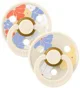 Set 2 suzete rotunde din latex BIBS Studio Colour Morning Bloom - Ivory Mix (0-6 luni) foto