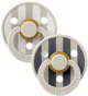 Set 2 suzete rotunde din latex BIBS Studio Colour Block - Sand Mix (0-6 luni) foto