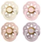Set 4 suzete rotunde din latex BIBS Boheme Ivory/Blush/Blossom/Dusky Lilac (0-6 luni) foto