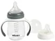 Biberon de invatare 2 in 1 din tritan Beaba Mineral Grey, 210 ml foto